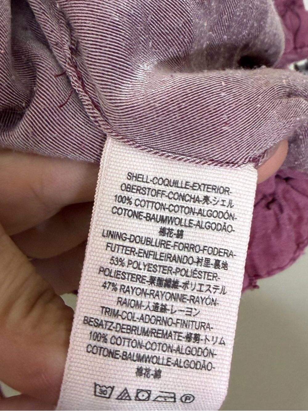 Free People Daisy Jane Bomber Jacket Eyelet Raspberry Purple Slouchy Oversized S - Picture 13 of 16
